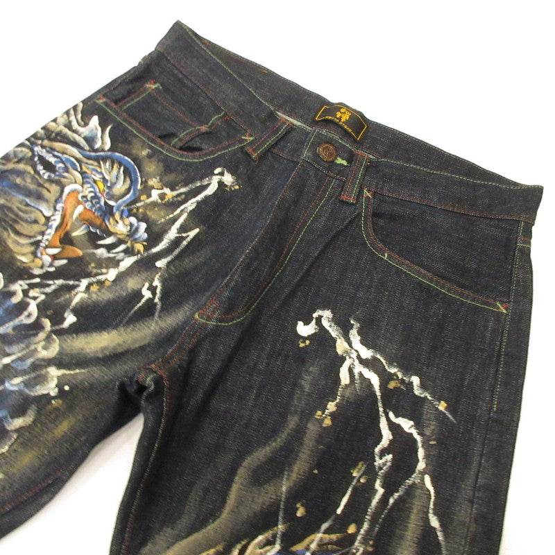 [Used] Dragon Blue Denim Pants KD-001 Navy Size: 32