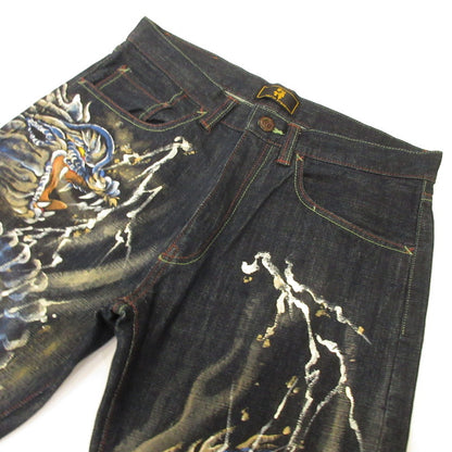 [Used] Dragon Blue Denim Pants KD-001 Navy Size: 32