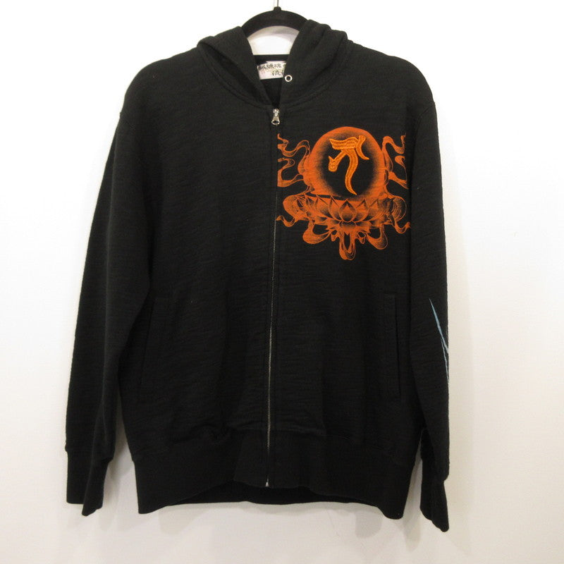 【Used】Karakuri Tamashii Climbing Carp Hoodie C223712 Black Size: L