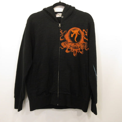 【Used】Karakuri Tamashii Climbing Carp Hoodie C223712 Black Size: L