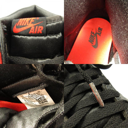 【中古】NIKE | ナイキ WMNS AIR JORDAN 1 HIGH OG SATIN BRED スニーカー FD4810-061 レッド 27.5cm