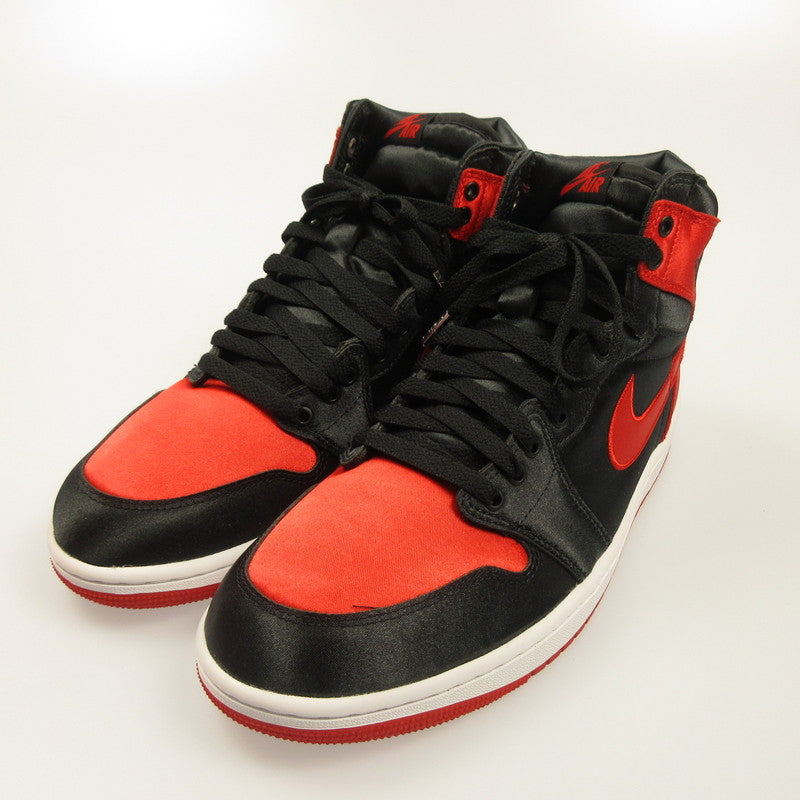 【中古】NIKE | ナイキ WMNS AIR JORDAN 1 HIGH OG SATIN BRED スニーカー FD4810-061 レッド 27.5cm