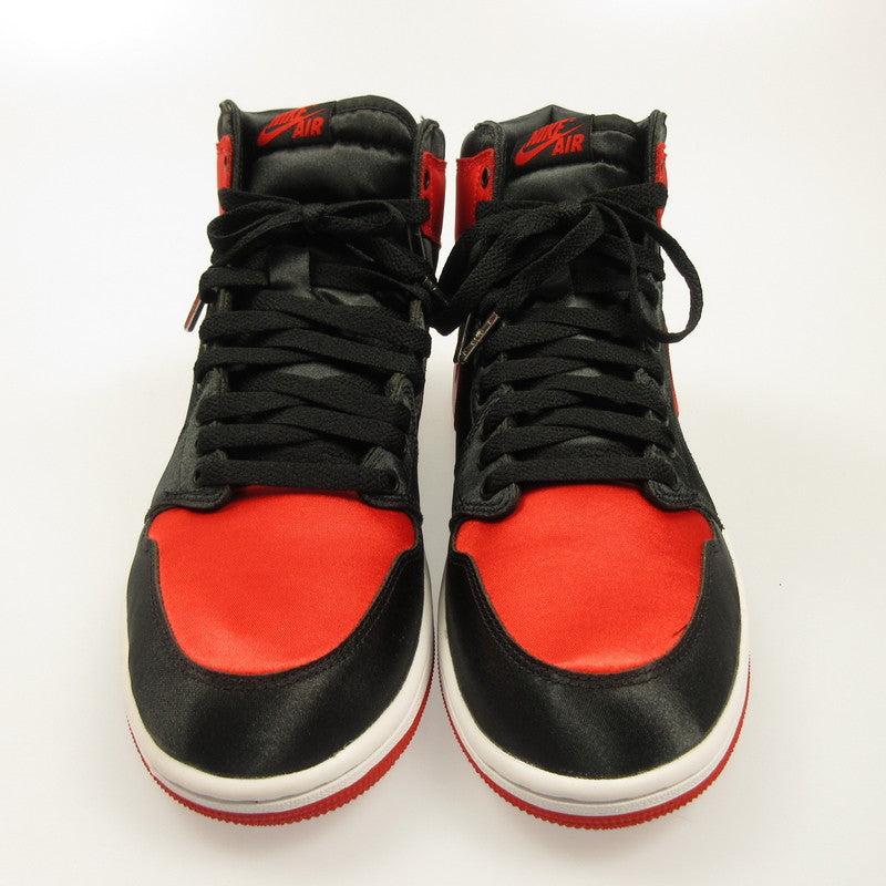 【中古】NIKE | ナイキ WMNS AIR JORDAN 1 HIGH OG SATIN BRED スニーカー FD4810-061 レッド 27.5cm