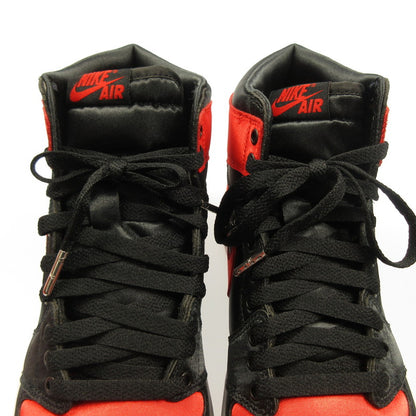 【中古】NIKE | ナイキ WMNS AIR JORDAN 1 HIGH OG SATIN BRED スニーカー FD4810-061 レッド 27.5cm