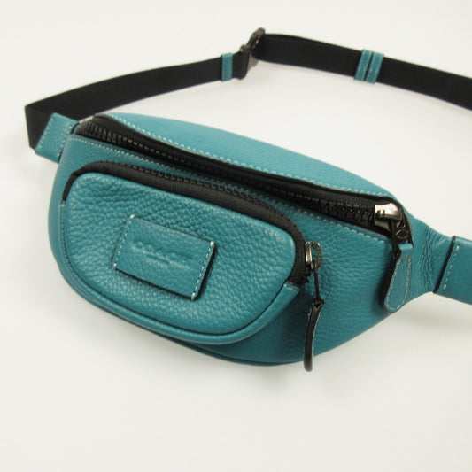 【中古】COACH | コーチ スプリント ベルト バッグ 24 ウエストバッグ CJ684 ブルー