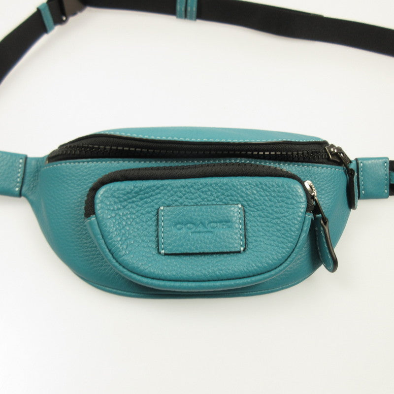 Used COACH Sprint Belt Bag 24 Waist Bag CJ684 Blue