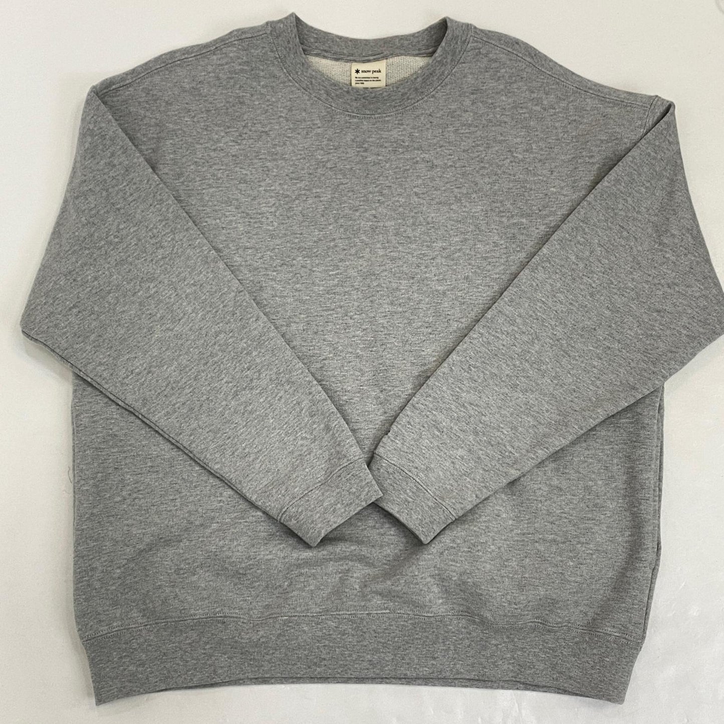 Snow Peak | スノーピークスノウピーク RECYCLED COTTON SWEAT CREWNECK スウェット SW-22SU401 スウェットシャツ グレー サイズ：M【姫路東店】