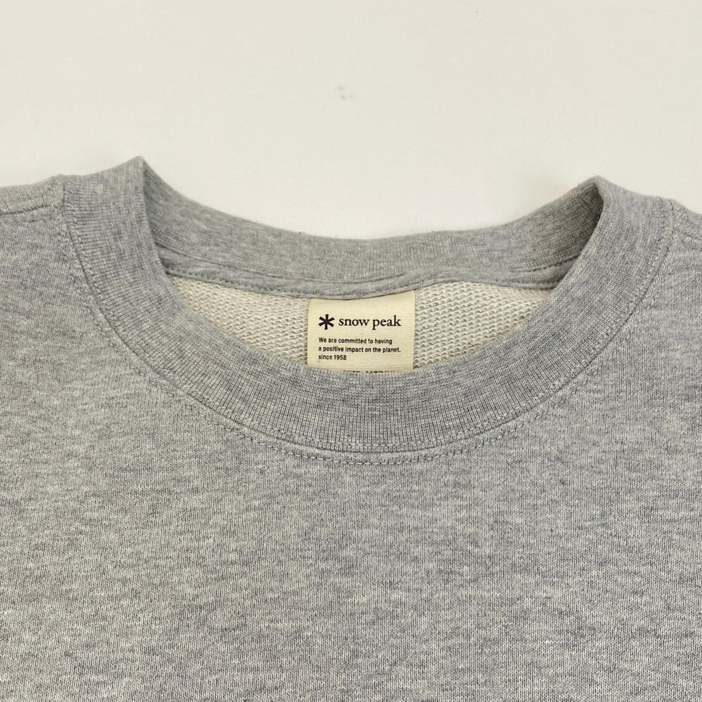 Snow Peak | スノーピークスノウピーク RECYCLED COTTON SWEAT CREWNECK スウェット SW-22SU401 スウェットシャツ グレー サイズ：M【姫路東店】