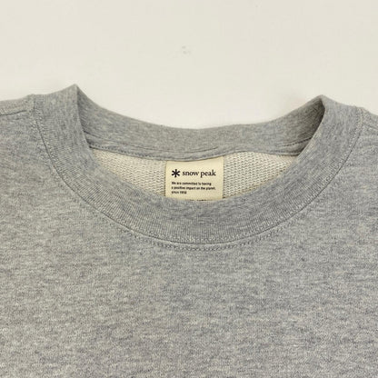 Snow Peak | スノーピークスノウピーク RECYCLED COTTON SWEAT CREWNECK スウェット SW-22SU401 スウェットシャツ グレー サイズ：M【姫路東店】