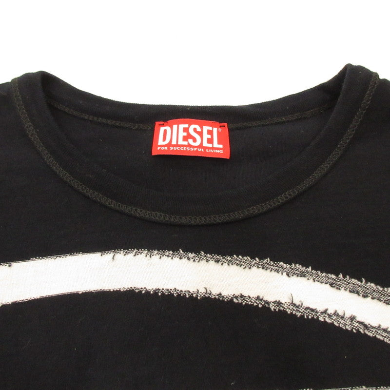 DIESEL | DIESEL T-DOXT Short Sleeve T-Shirt A16185 0GIAS Black Size: XS