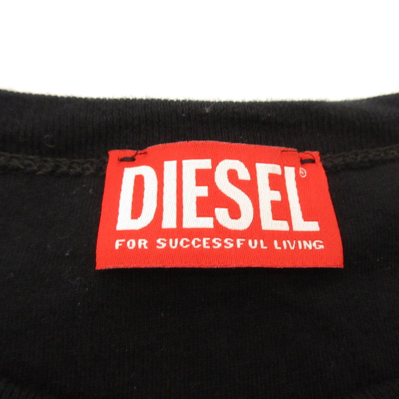 DIESEL | DIESEL T-DOXT Short Sleeve T-Shirt A16185 0GIAS Black Size: XS