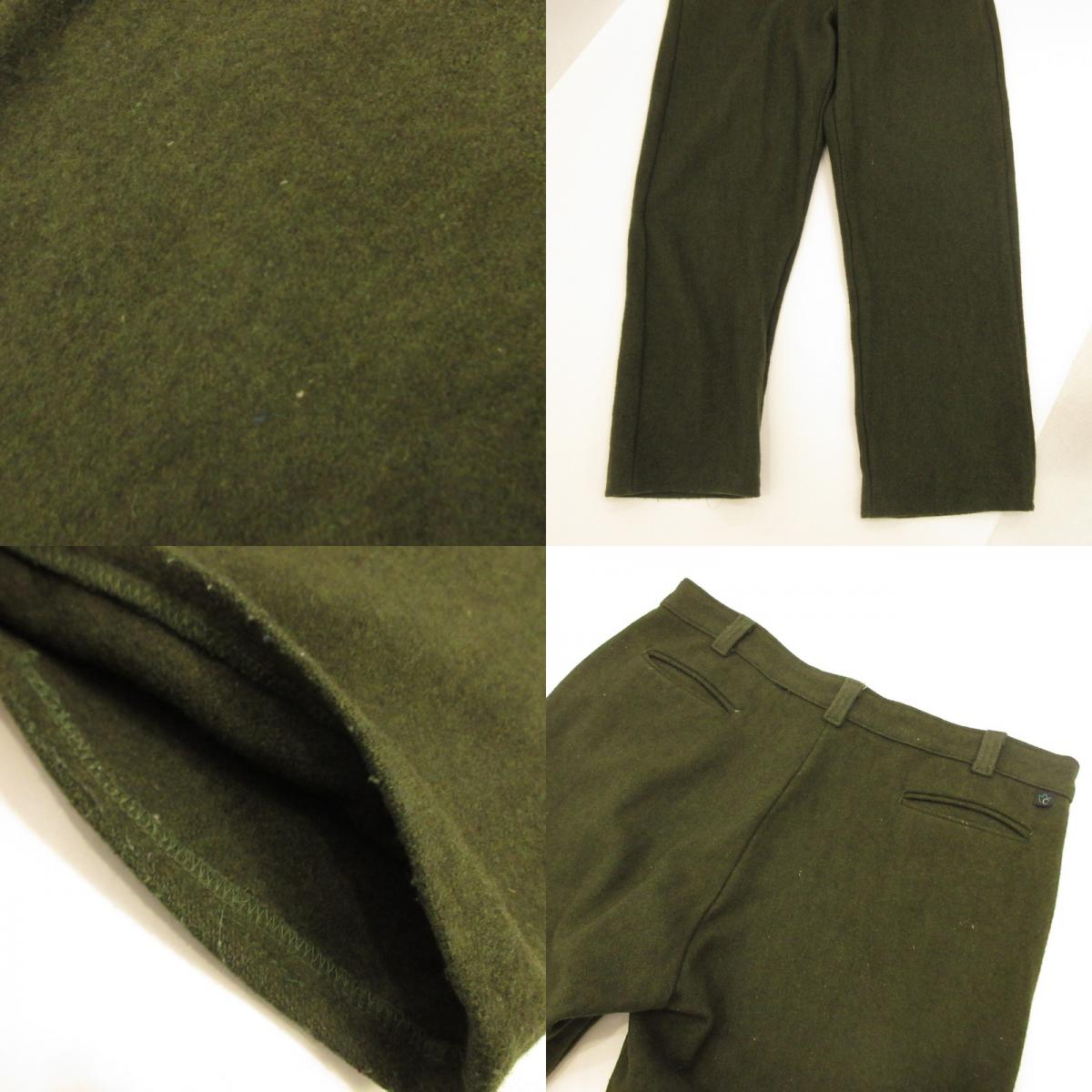 HEAVY WOOL PANTS 222L Khaki