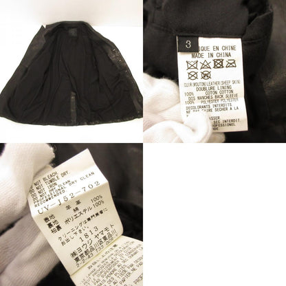 S'YTE:YOHJI YAMAMOTO | S'YTE YOHJI YAMAMOTO VEGETABLE TANNED AND WASHED SHEEP LEATHER Leather UV-J52-702 Black Size: 3