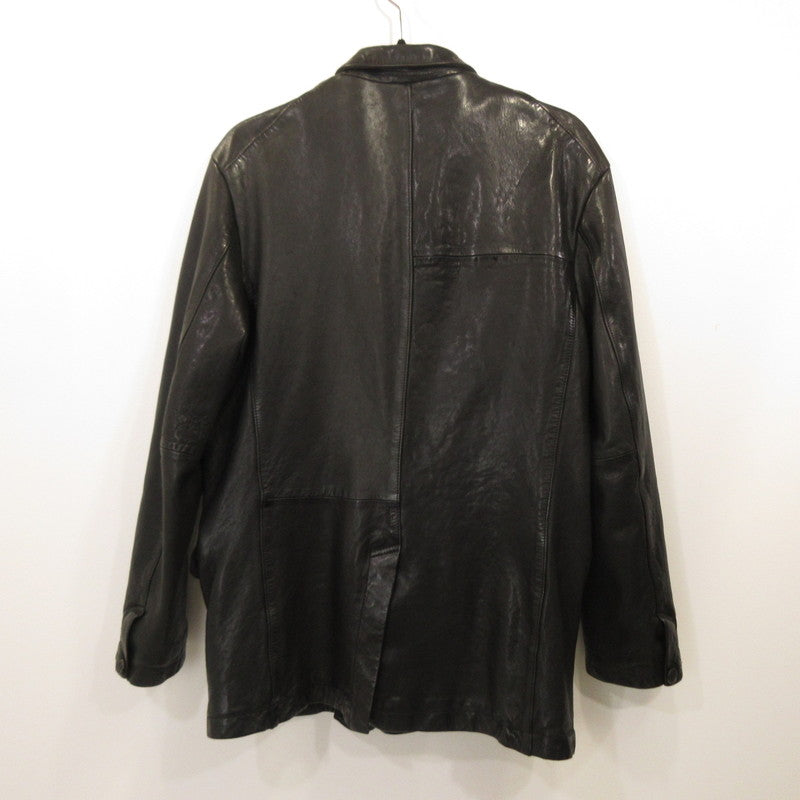 S'YTE:YOHJI YAMAMOTO | S'YTE YOHJI YAMAMOTO VEGETABLE TANNED AND WASHED SHEEP LEATHER Leather UV-J52-702 Black Size: 3