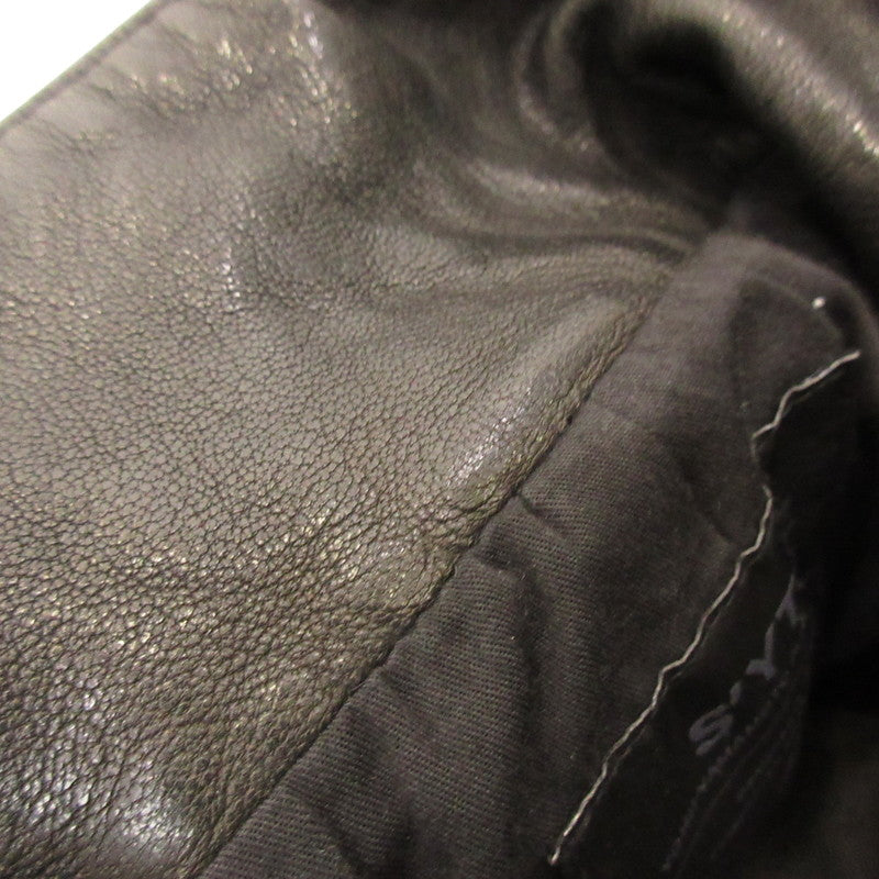 S'YTE:YOHJI YAMAMOTO | S'YTE YOHJI YAMAMOTO VEGETABLE TANNED AND WASHED SHEEP LEATHER Leather UV-J52-702 Black Size: 3