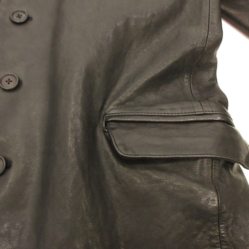 S'YTE:YOHJI YAMAMOTO | S'YTE YOHJI YAMAMOTO VEGETABLE TANNED AND WASHED SHEEP LEATHER Leather UV-J52-702 Black Size: 3