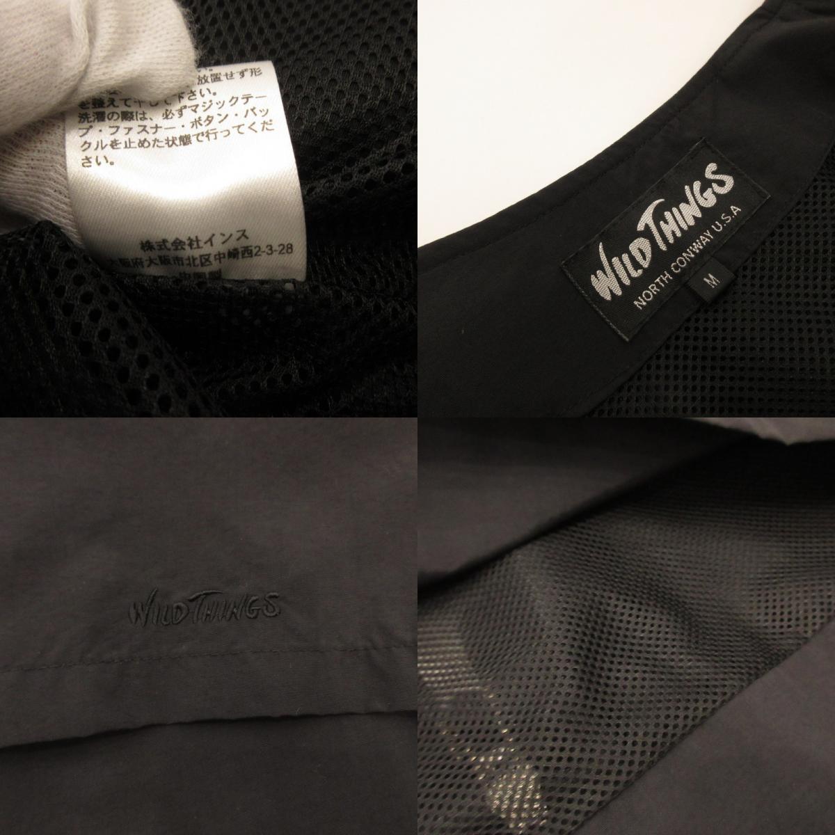 WILD THINGS | WILD THINGS SUPPLEX V/JACKET Blouson WT23337AD-MT Black Size: M