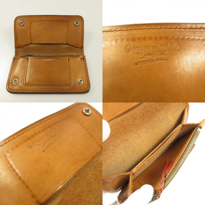 【中古】LARRY SMITH | ラリースミス SHELL CONCHA CUSTOM TRUCKERS WALLET 長財布 ブラウン