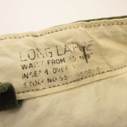 MILITARY Clothing | MILITARY M-51 Field Pants Cargo Pants US ARMY Era: 50s Khaki Size: L