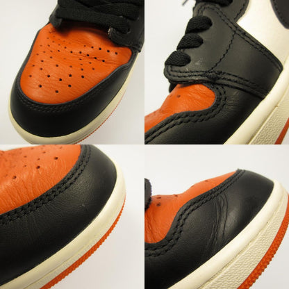 Used NIKE AIR JORDAN 1 OG SHATTERED BACKBOARD Sneakers DZ5485-008 Orange 28cm