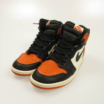 Used NIKE AIR JORDAN 1 OG SHATTERED BACKBOARD Sneakers DZ5485-008 Orange 28cm