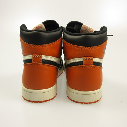 Used NIKE AIR JORDAN 1 OG SHATTERED BACKBOARD Sneakers DZ5485-008 Orange 28cm