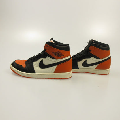 Used NIKE AIR JORDAN 1 OG SHATTERED BACKBOARD Sneakers DZ5485-008 Orange 28cm