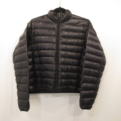 [Used] Leather Jacket Inner Down Down Jacket Black Size: S