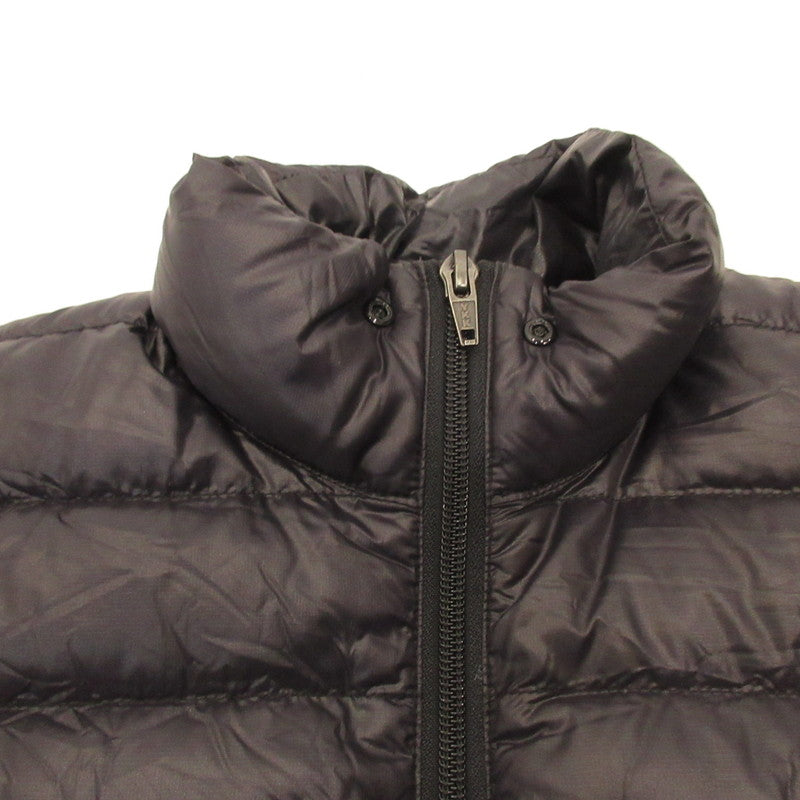 [Used] Leather Jacket Inner Down Down Jacket Black Size: S