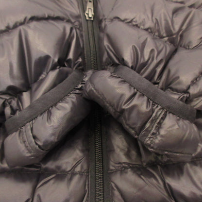 [Used] Leather Jacket Inner Down Down Jacket Black Size: S