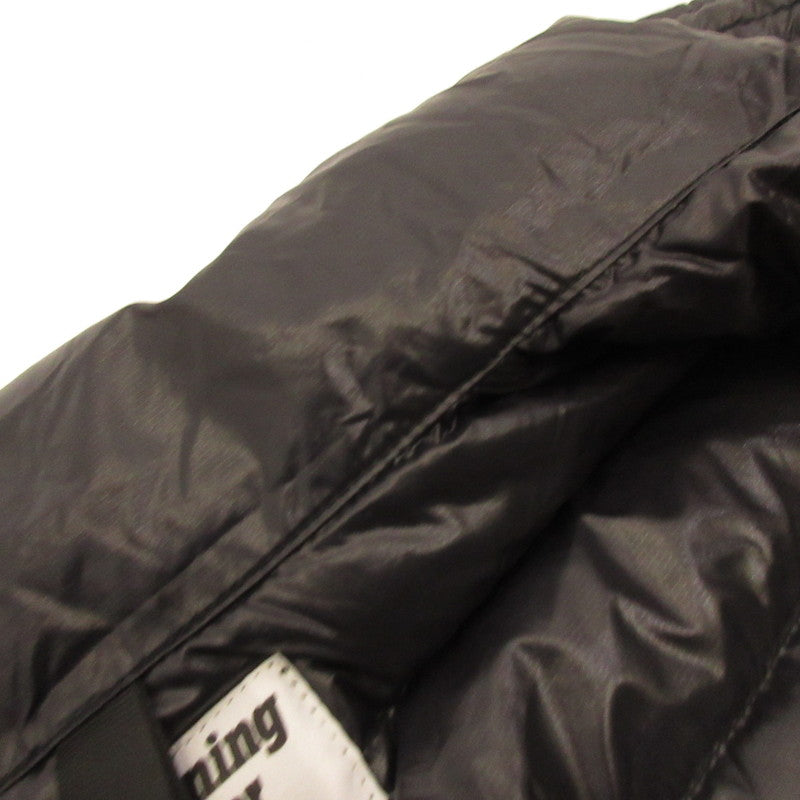 [Used] Leather Jacket Inner Down Down Jacket Black Size: S