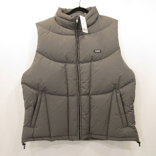 X-LARGE | エクストララージ PANELED DOWN VEST ダウンベスト 101244021010 グレー サイズ：XL
