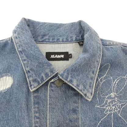 X-LARGE | X-LARGE DENIM JACKET Denim 101233021011 Light Blue Size: L
