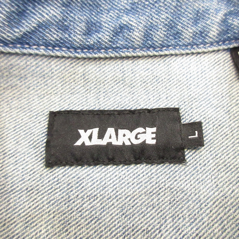 X-LARGE | X-LARGE DENIM JACKET Denim 101233021011 Light Blue Size: L
