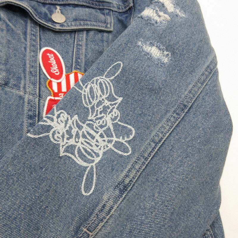 X-LARGE | X-LARGE DENIM JACKET Denim 101233021011 Light Blue Size: L