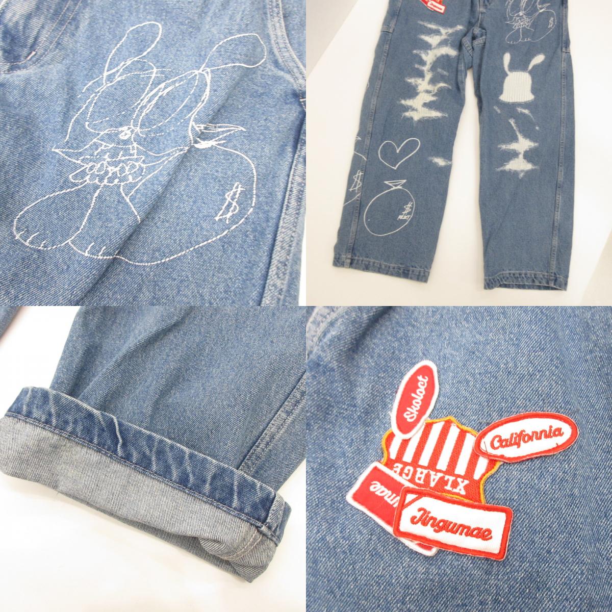 Used] X-LARGE | Easy Denim Pants 101233031025 Light Blue Size: M