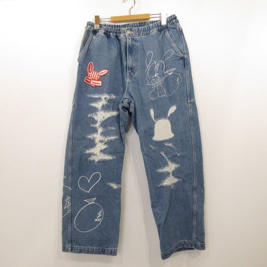 【中古】X-LARGE | エクストララージ EASY DENIM PANTS デニムパンツ 101233031025 ライトブルー サイズ：M