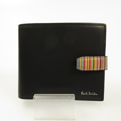 Paul Smith | Paul Smith Signature Stripe Tab Bi-Fold Wallet 553409 P060 Black