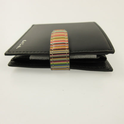 Paul Smith | Paul Smith Signature Stripe Tab Bi-Fold Wallet 553409 P060 Black