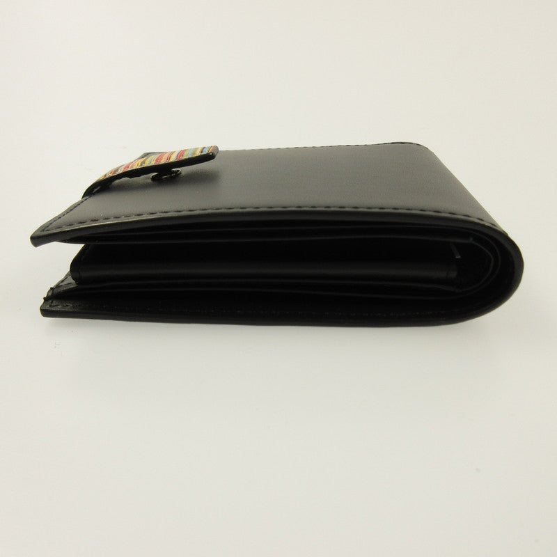 Paul Smith | Paul Smith Signature Stripe Tab Bi-Fold Wallet 553409 P060 Black