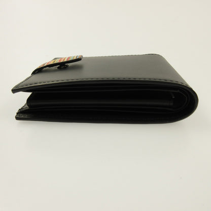 Paul Smith | Paul Smith Signature Stripe Tab Bi-Fold Wallet 553409 P060 Black