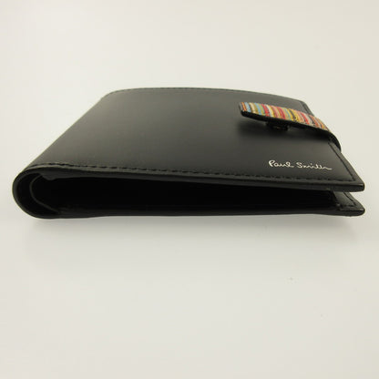Paul Smith | Paul Smith Signature Stripe Tab Bi-Fold Wallet 553409 P060 Black