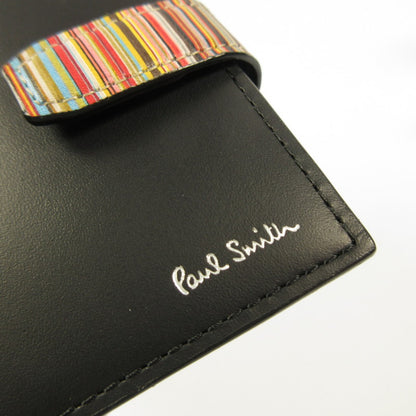 Paul Smith | Paul Smith Signature Stripe Tab Bi-Fold Wallet 553409 P060 Black