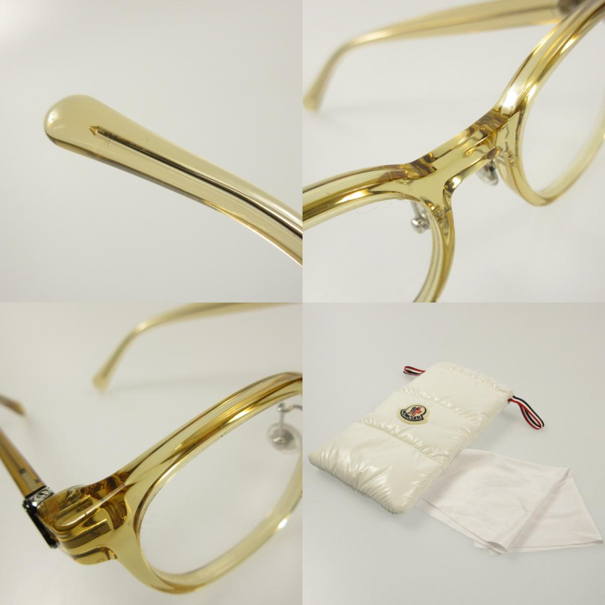 MONCLER | Moncler Glasses ML5201-D Size: 50□21 Yellow