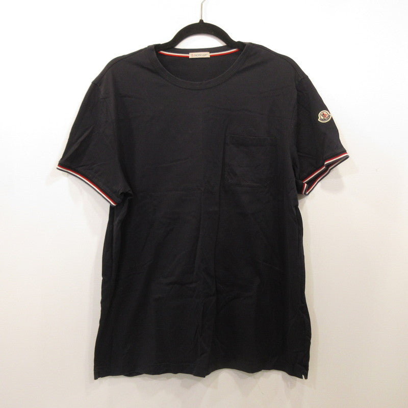 [Used] MONCLER | モンクレール MAGLIA T-SHIRT Short-sleeved T-shirt D1091800 8019800 Genuine Domestic Product Navy Size: XL
