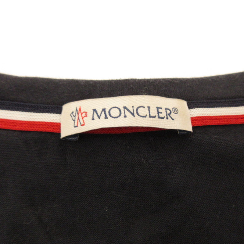 [Used] MONCLER | モンクレール MAGLIA T-SHIRT Short-sleeved T-shirt D1091800 8019800 Genuine Domestic Product Navy Size: XL