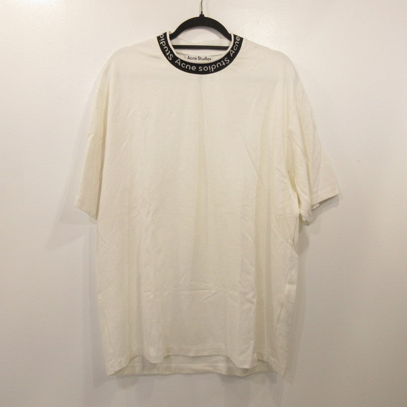 ACNE STUDIOS | ACNE STUDIOS EXTORR LOGO RIB T-SHIRTS Short Sleeve T-Shirt FN-MN-TSHI000243 Authentic White Size: M