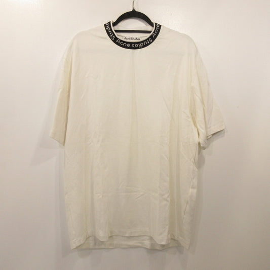 ACNE STUDIOS | アクネストゥディオズ EXTORR LOGO RIB T-SHIRTS 半袖Ｔシャツ FN-MN-TSHI000243 国内正規品 ホワイト サイズ：M