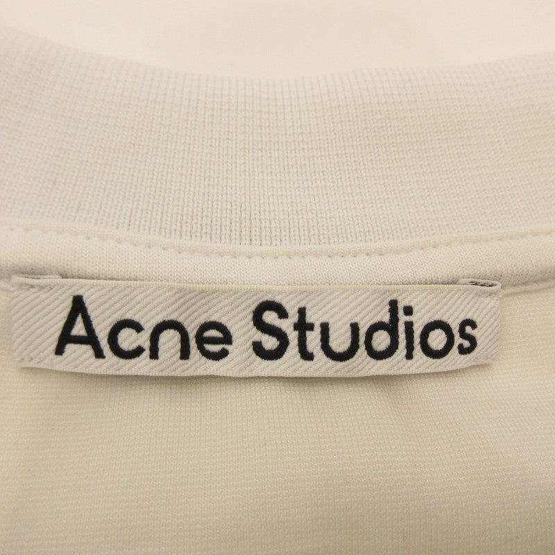 ACNE STUDIOS | ACNE STUDIOS EXTORR LOGO RIB T-SHIRTS Short Sleeve T-Shirt FN-MN-TSHI000243 Authentic White Size: M