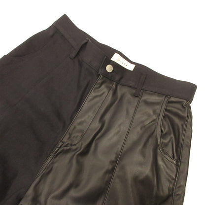 Jieda | Jieda SWING CARGO DENIM PANTS Cargo Pants Jie-22S-PT11 Faux Leather Black Size: 1